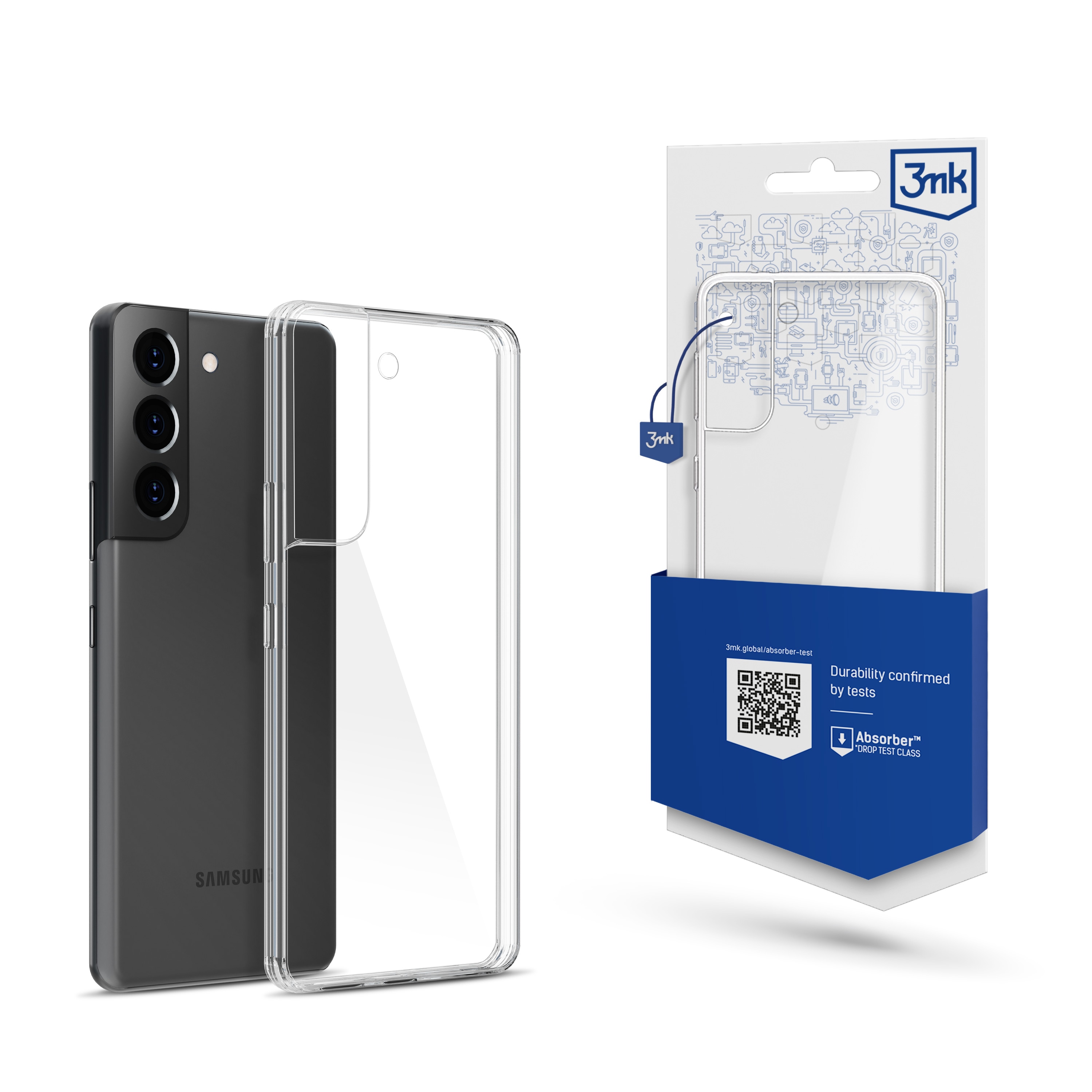 3mk genomskinligt skal till Samsung Galaxy S22 5G – transparent