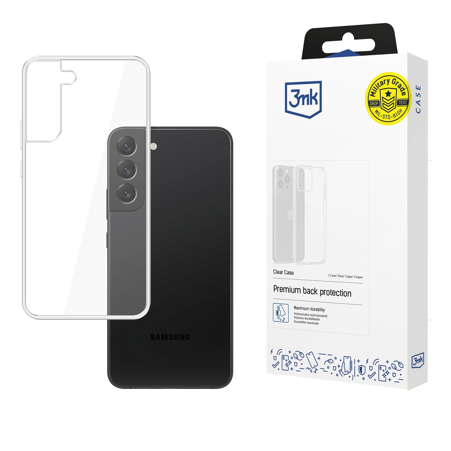 3mk genomskinligt skal Sam S906 S22 Plus