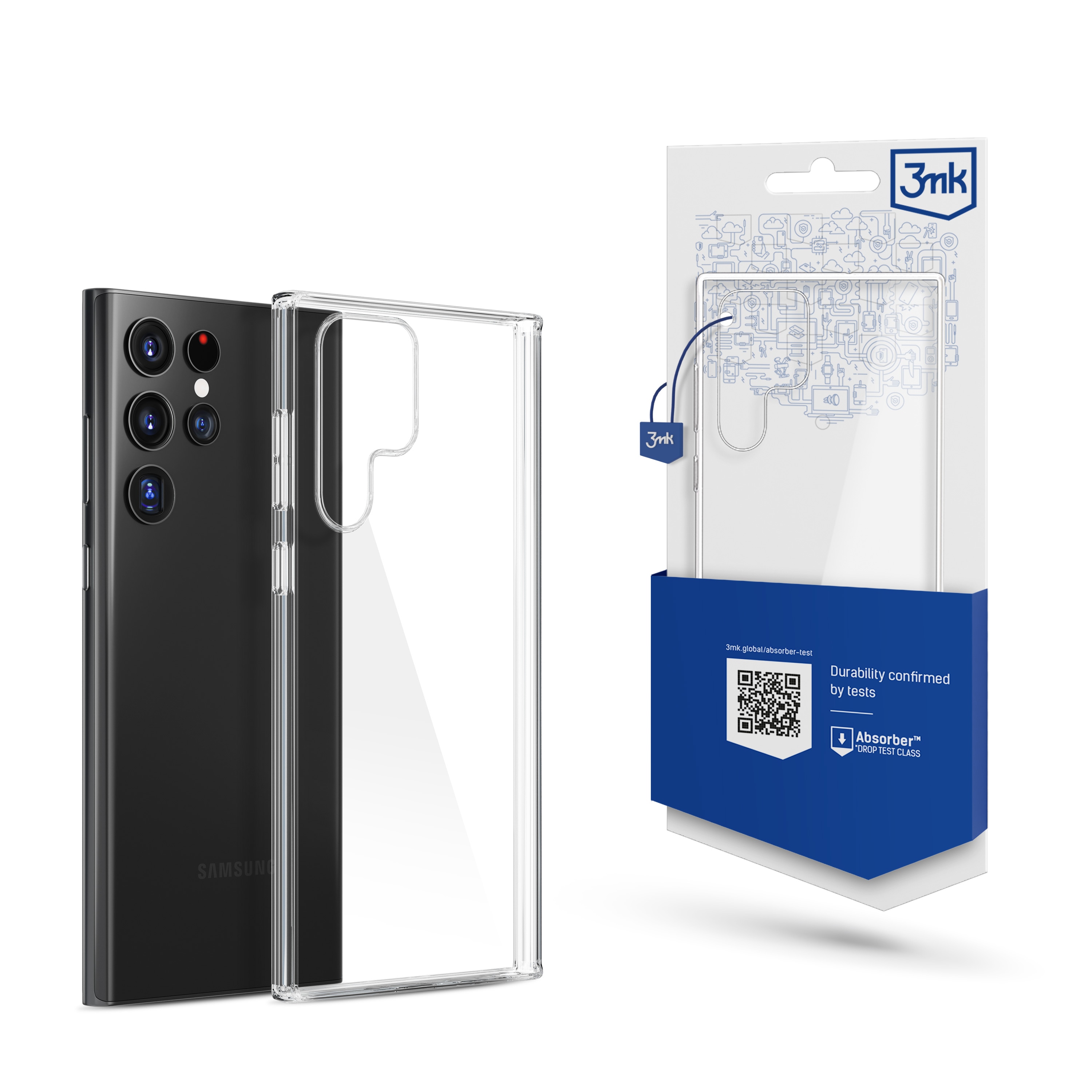 Samsung Galaxy S22 Ultra 5G – 3mk genomskinligt skal