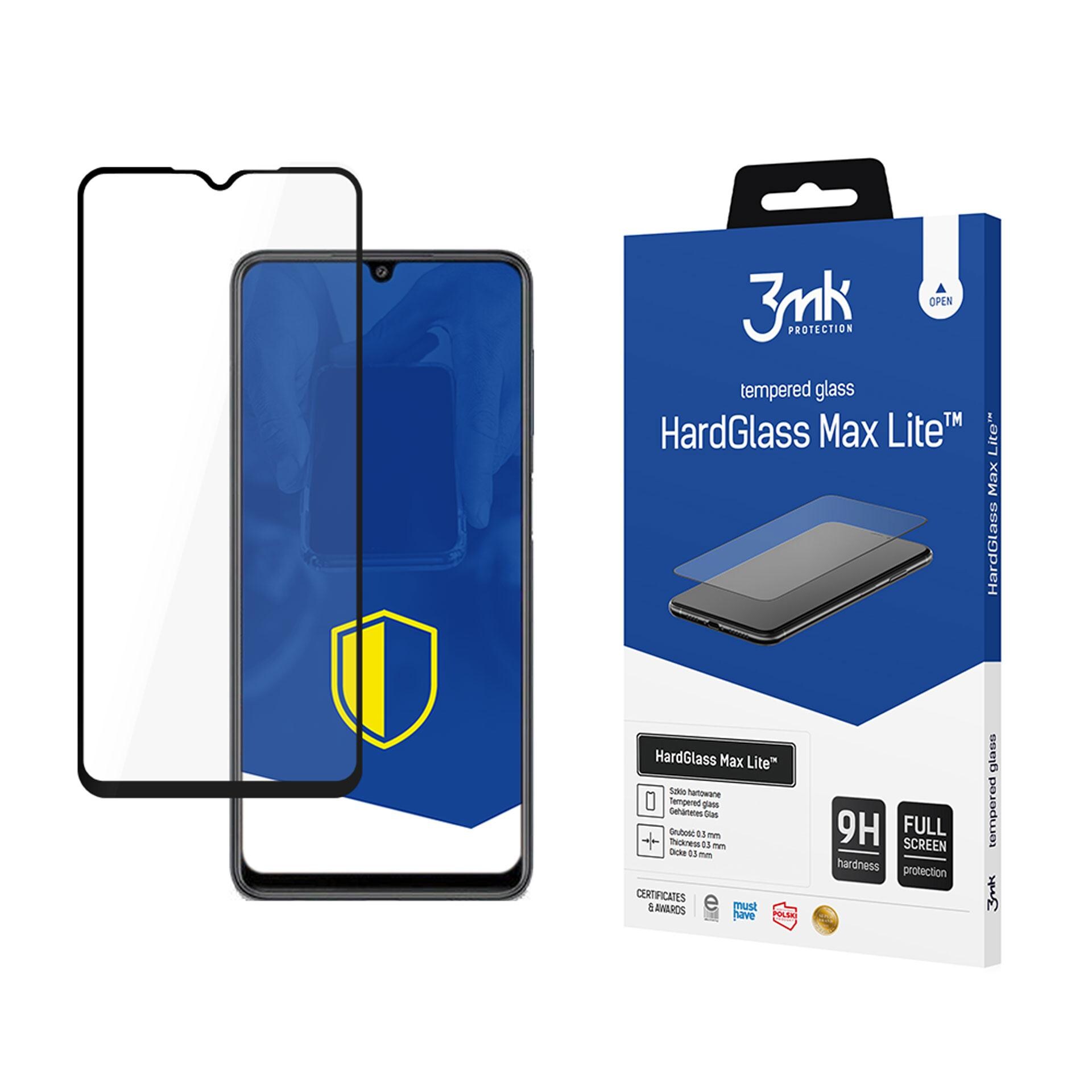 9H 3mk HardGlass Max Lite™-skärmskydd för Samsung Galaxy M22