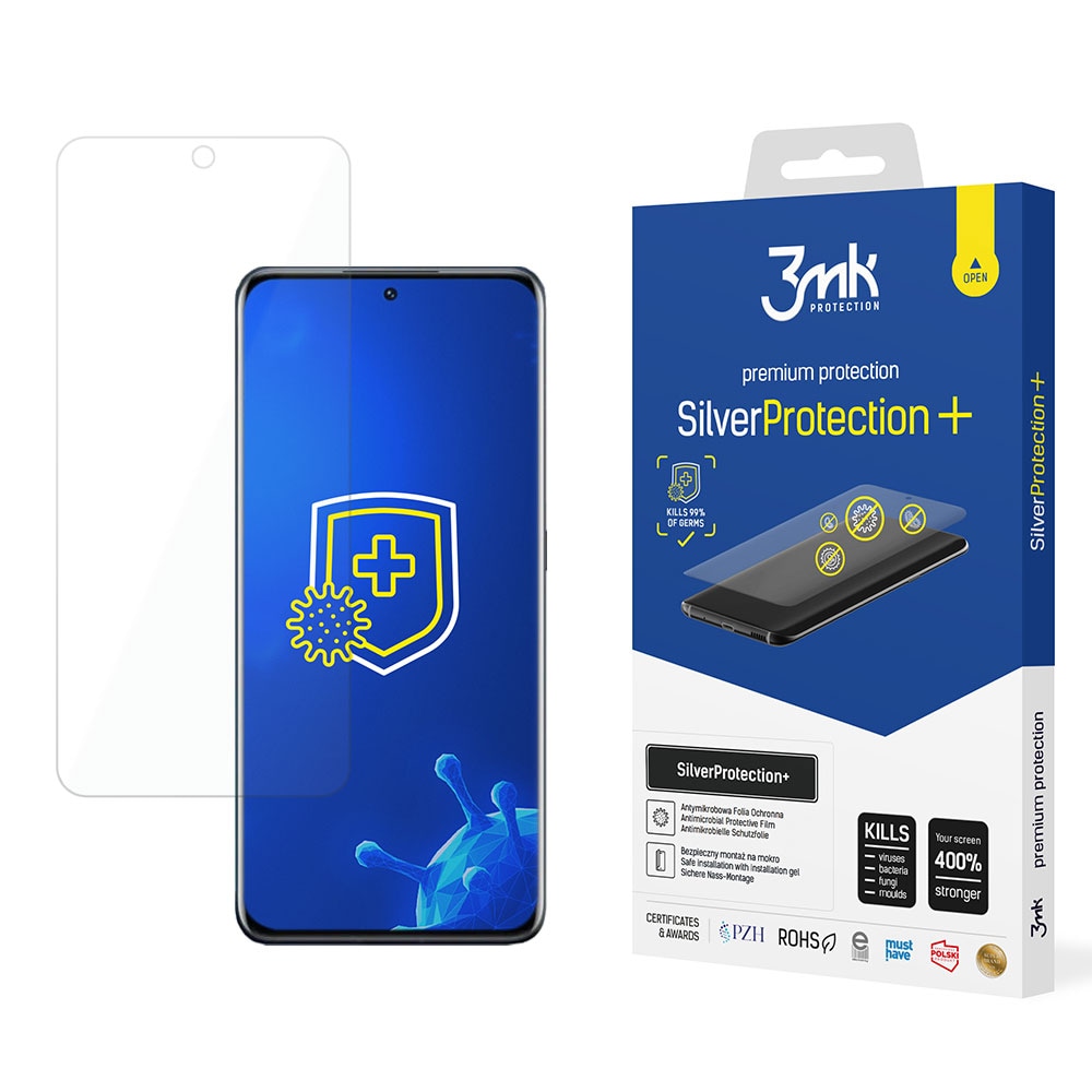3mk Silver Protect + Xiaomi 12 / 12X Antibakteriell film för våtmontering