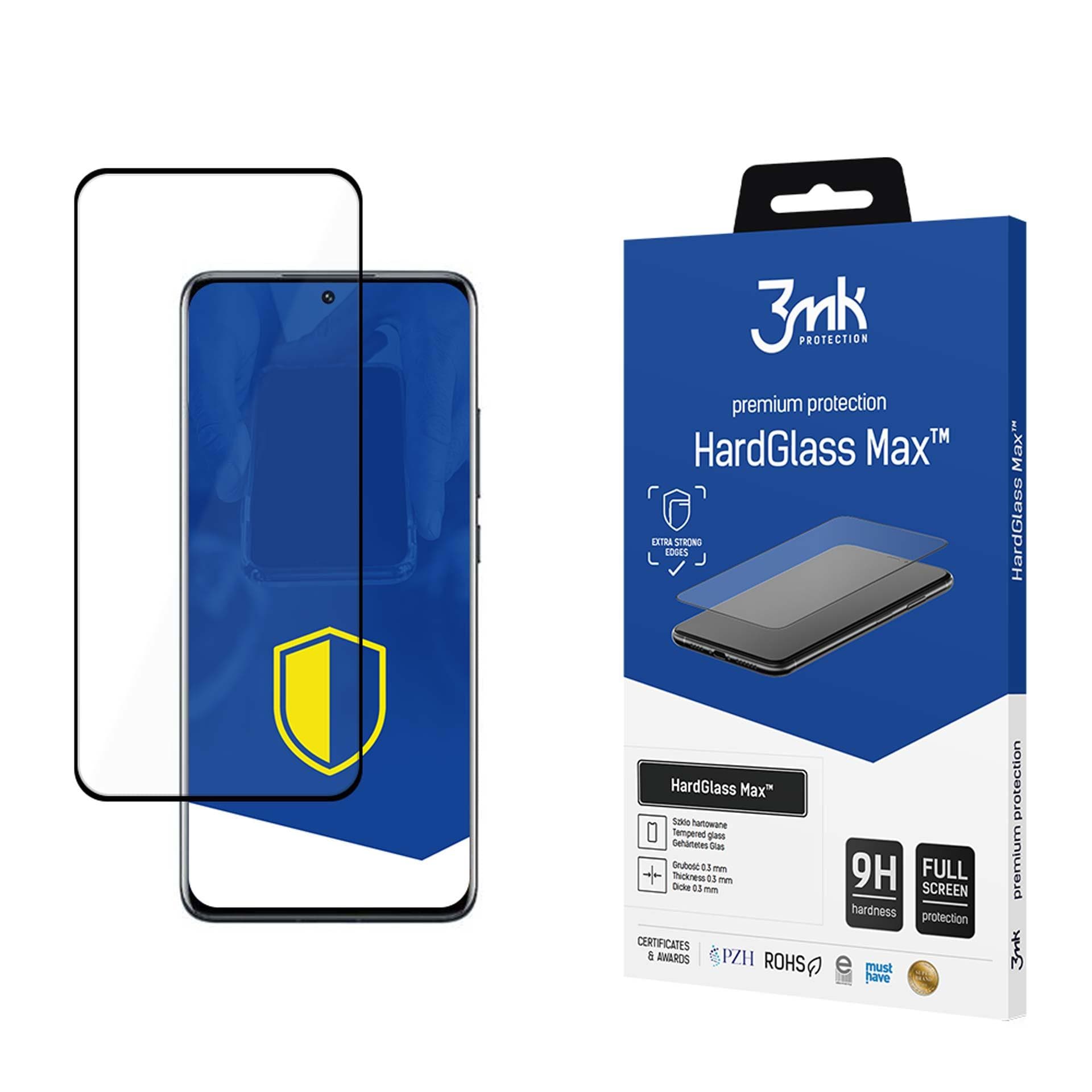 9H 3mk HardGlass Max™-skärmskydd för Xiaomi 12 / 12X