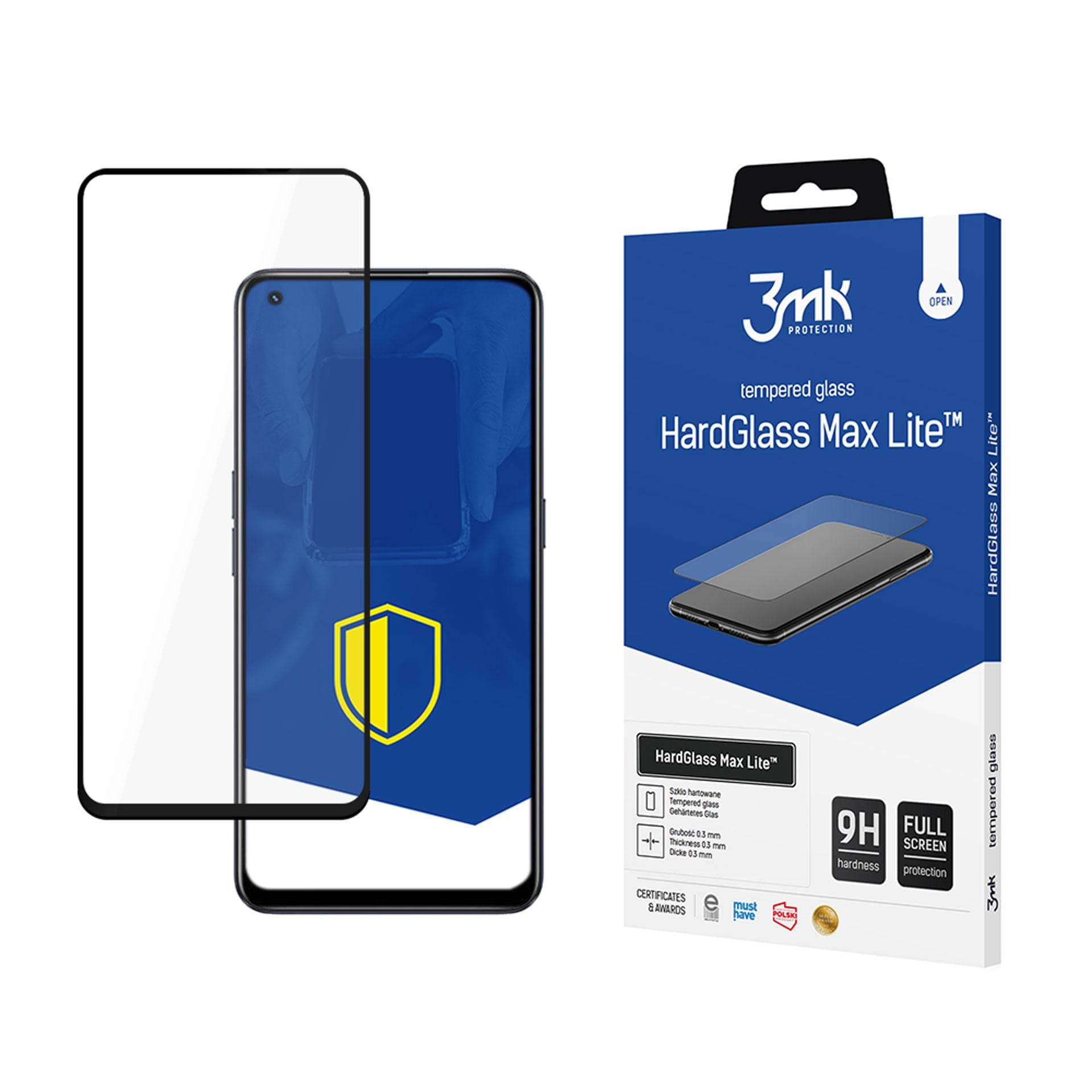 9H 3mk HardGlass Max Lite™-glas till Realme 9 Pro