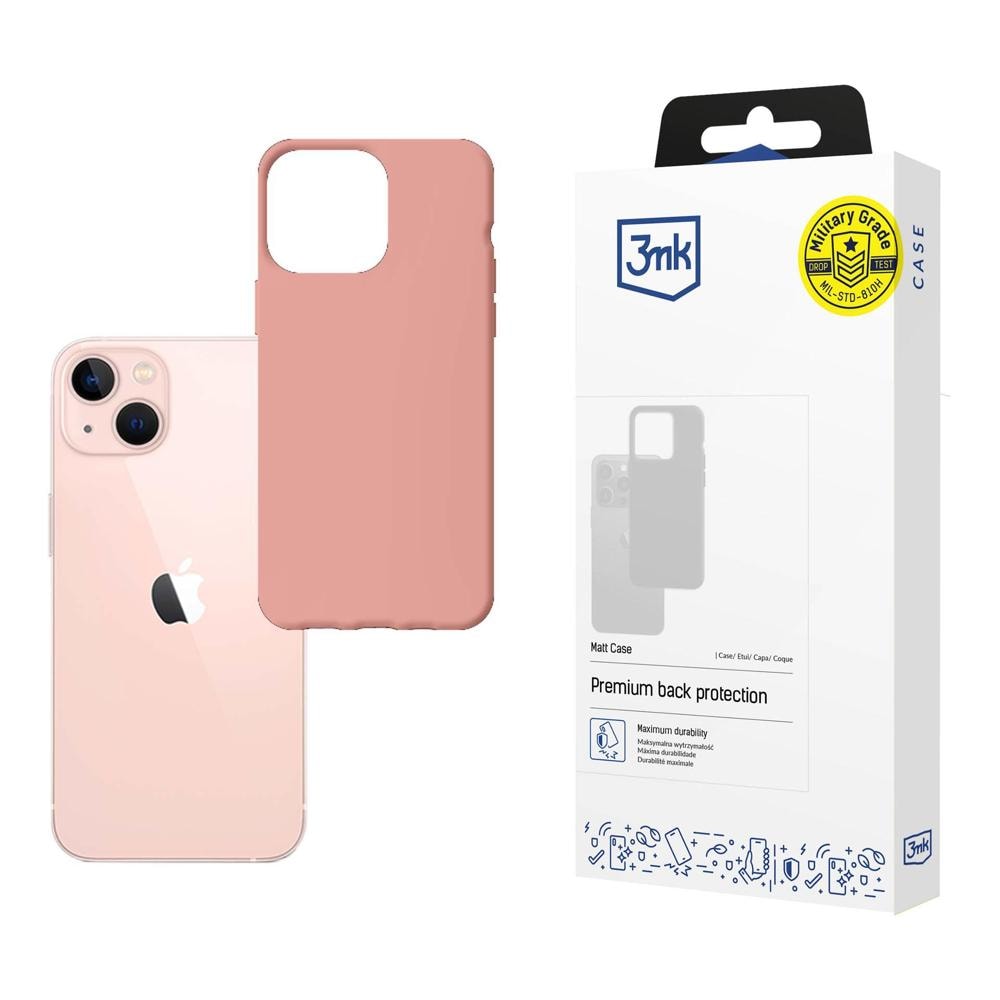 Skal till iPhone 14 från serien 3mk Matt Case – rosa