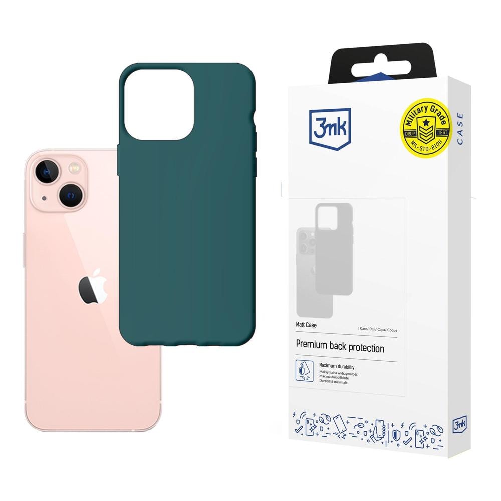 Skal till iPhone 14 Plus från serien 3mk Matt Case – mörkgrönt