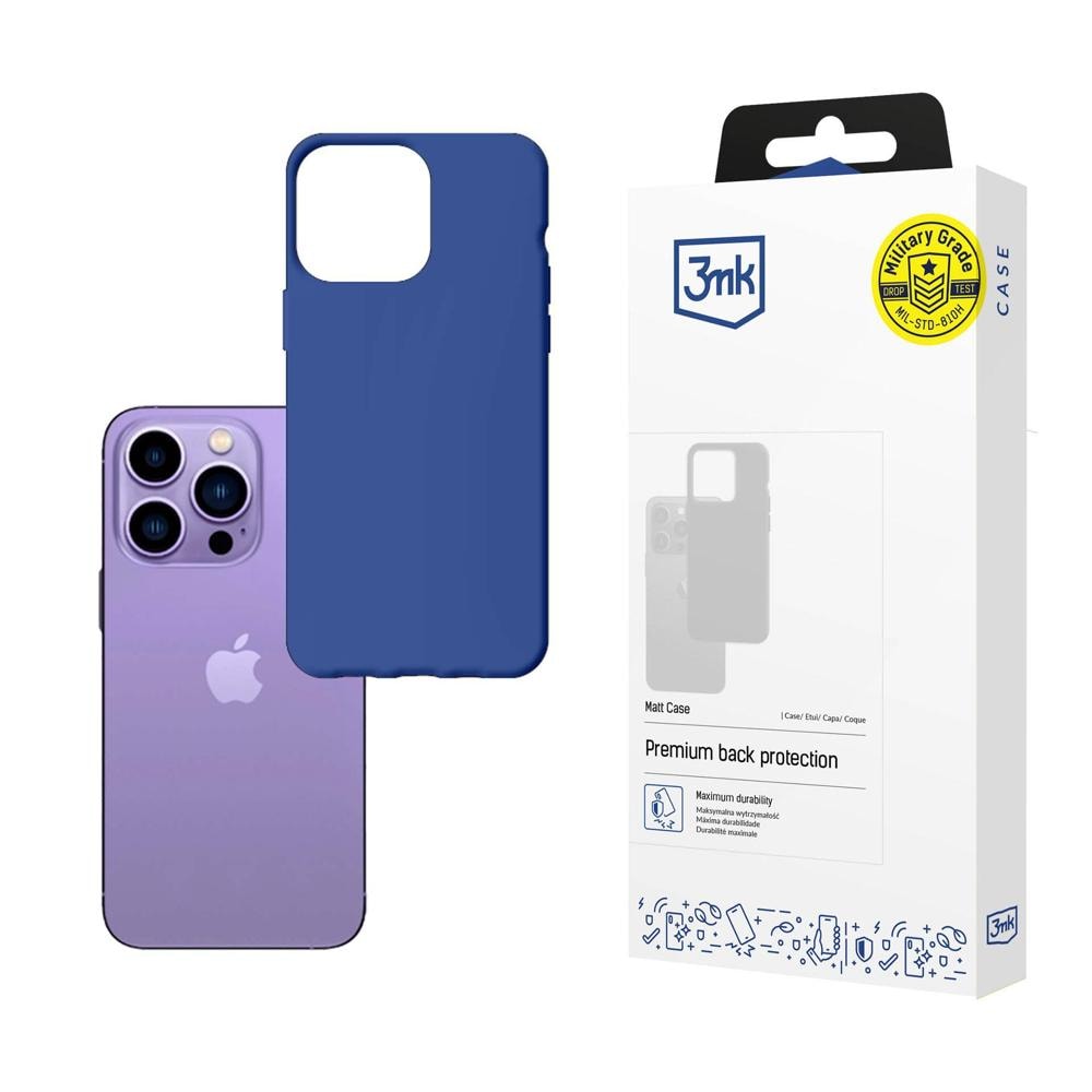 3mk Mattfodral för iPhone 14 Pro – Blått