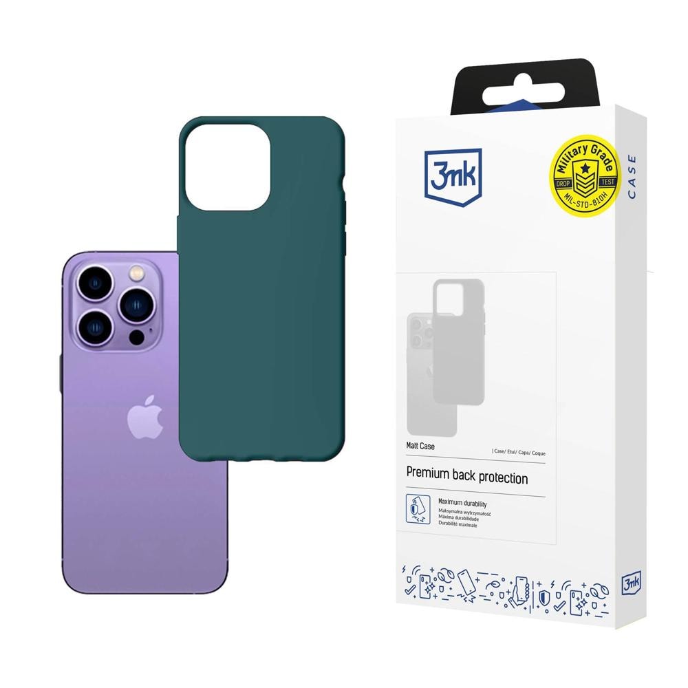 3mk matt skal till iPhone 14 Pro – grönt