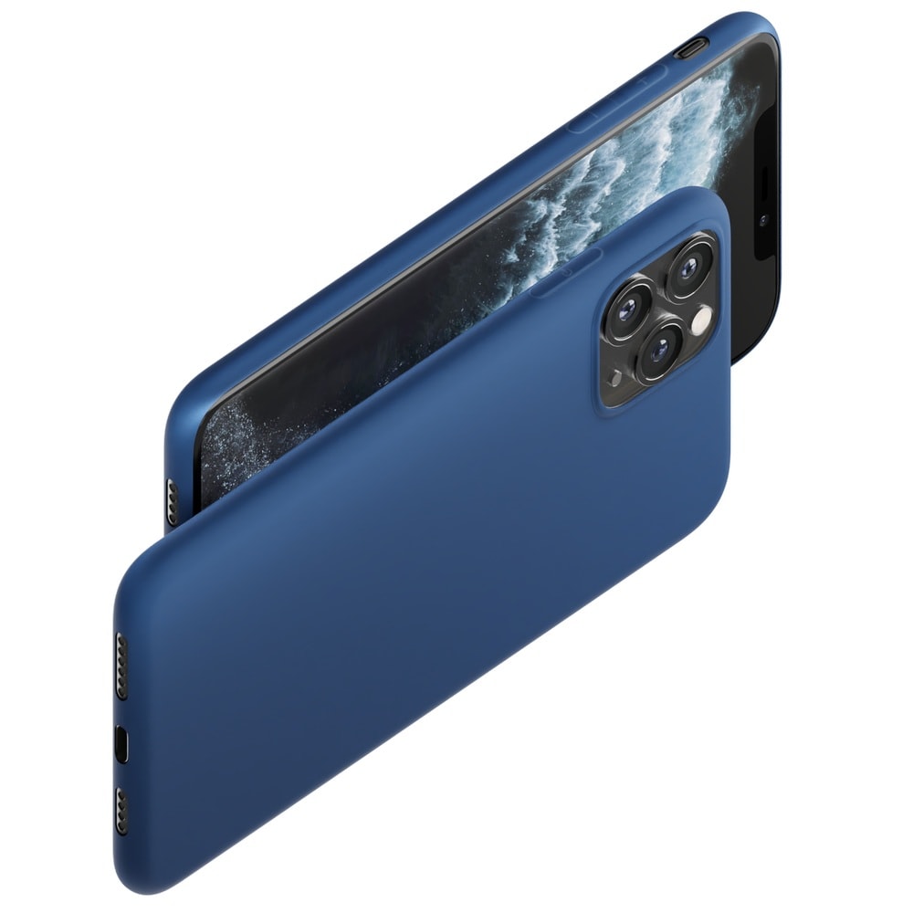 Etui til iPhone 14 Pro Max fra 3mk Matt Case-serien – blå