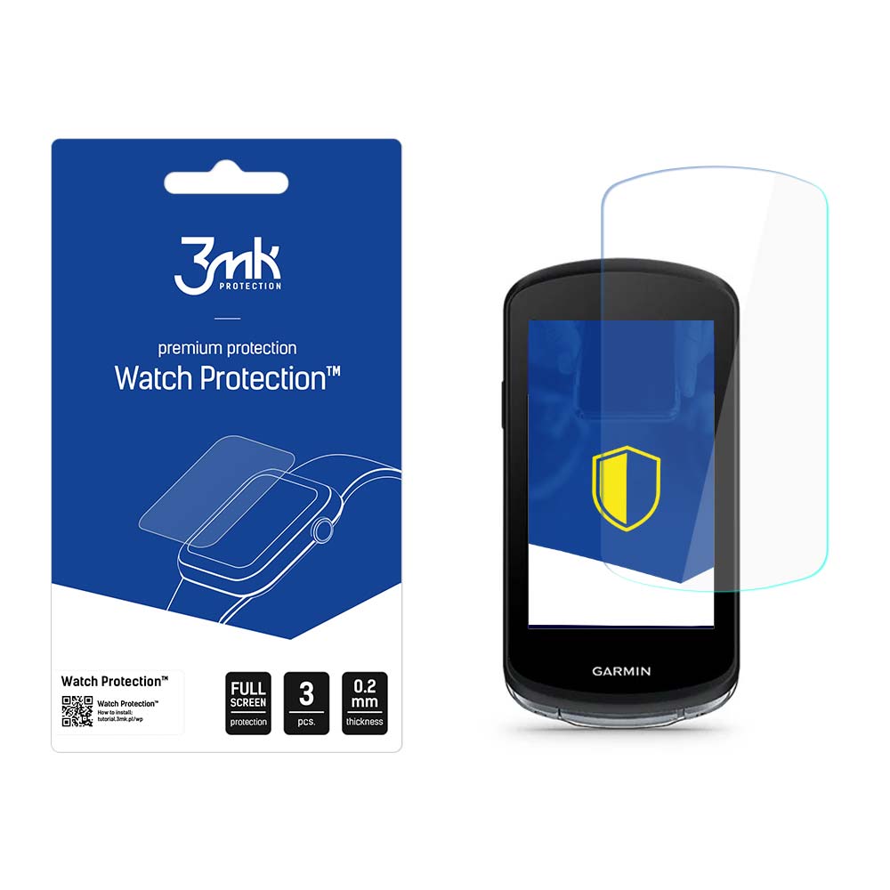 3mk Watch Protection™ hybridglas jämfört med FlexibleGlass Lite på Garmin Edge 1040