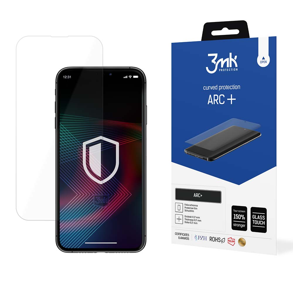 Ultratunt skärmskydd för iPhone 14 Pro / iPhone 14 från 3mk ARC+-serien