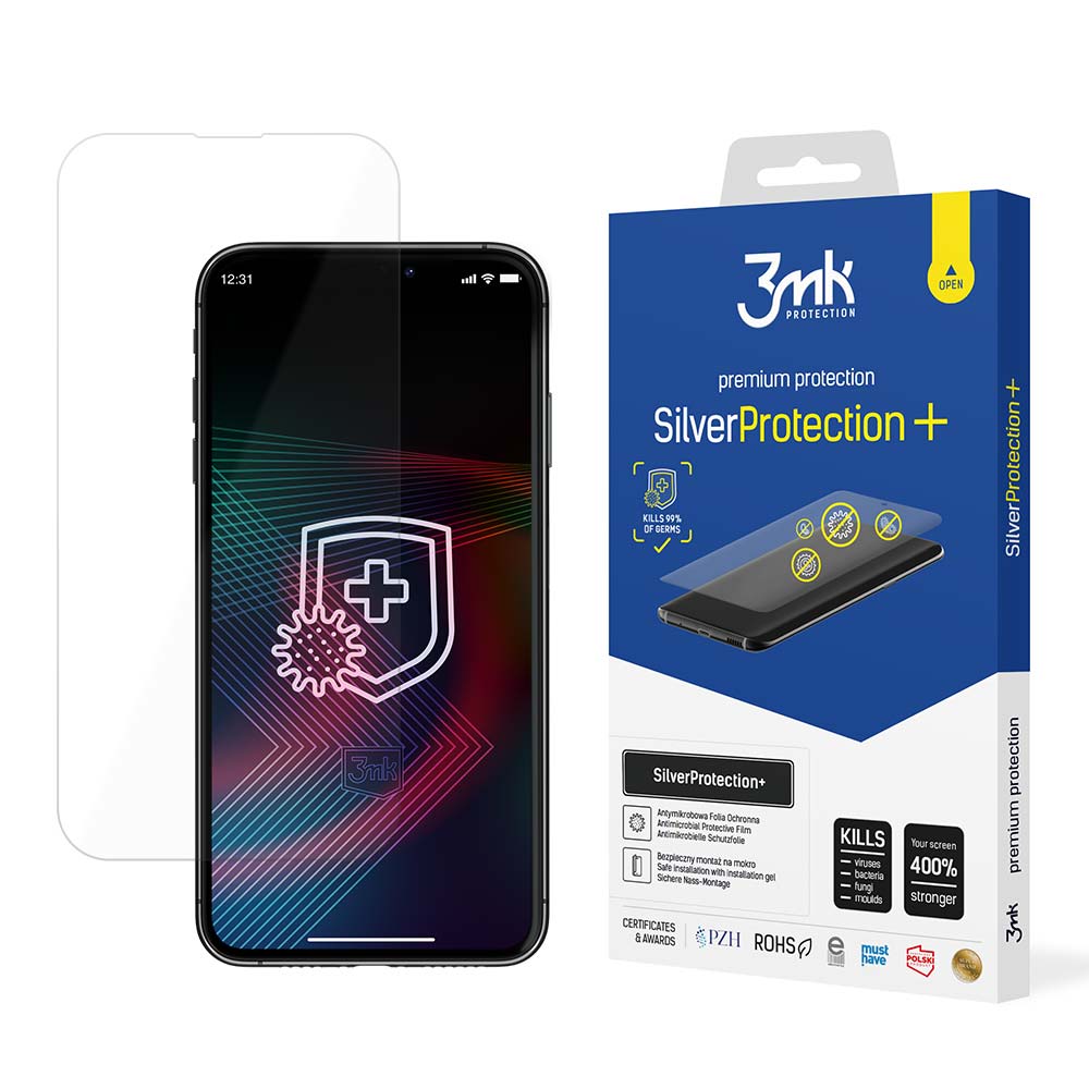 3mk Silver Protection+ antibakteriellt skärmskydd för iPhone 14 Pro / iPhone 14 Gamers
