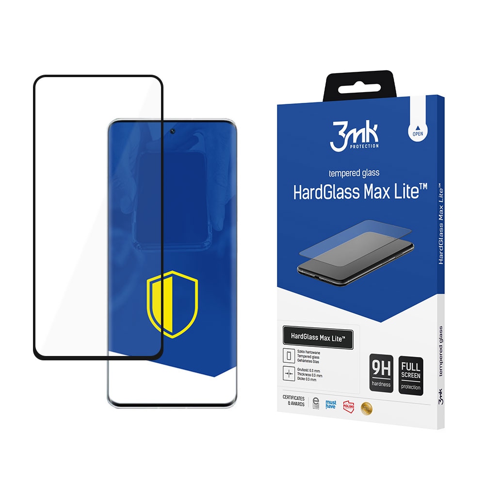 9H 3mk HardGlass Max Lite™-glas till Xiaomi 12 Lite