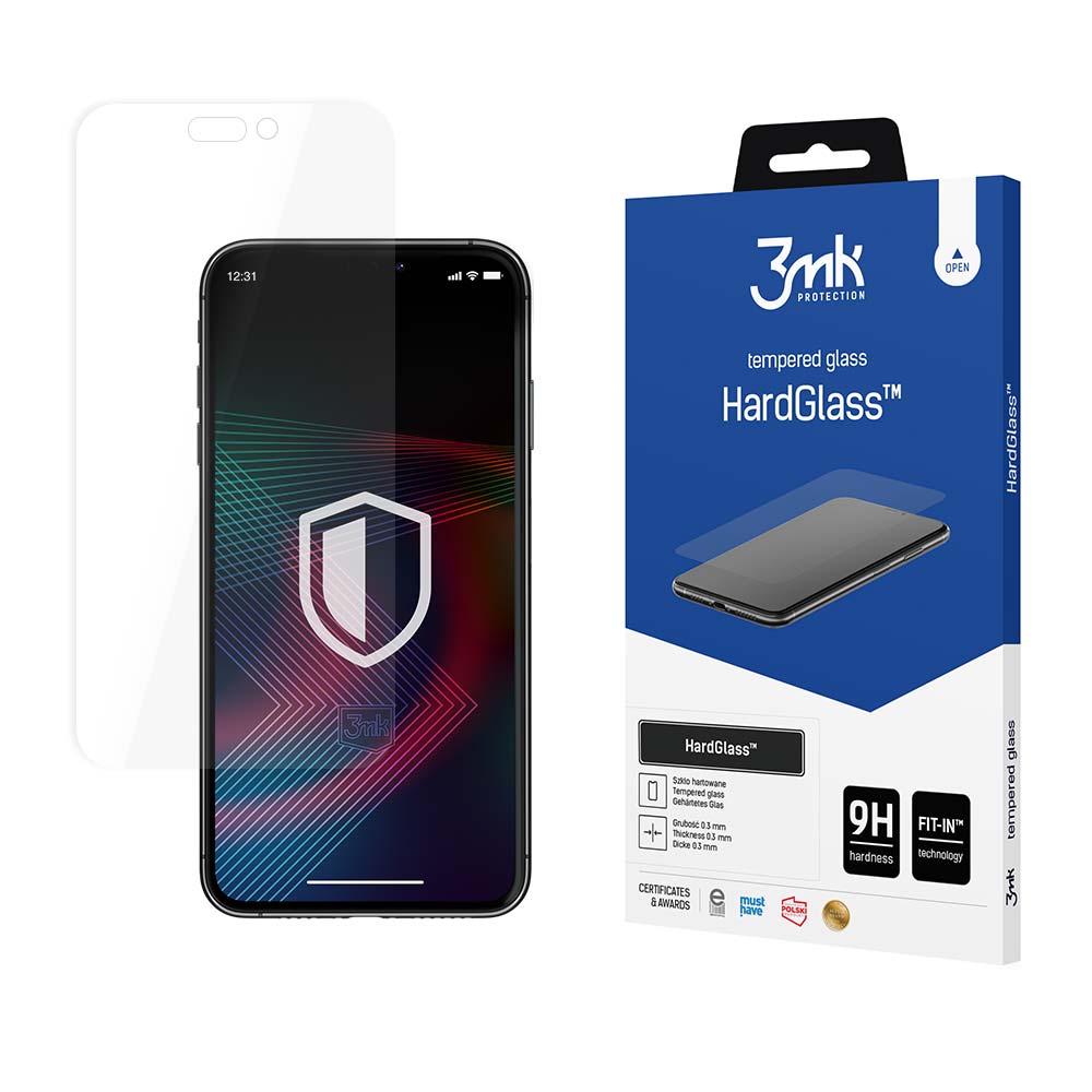 Härdat glas 9H 3mk HardGlass™ för iPhone 14 Pro Max
