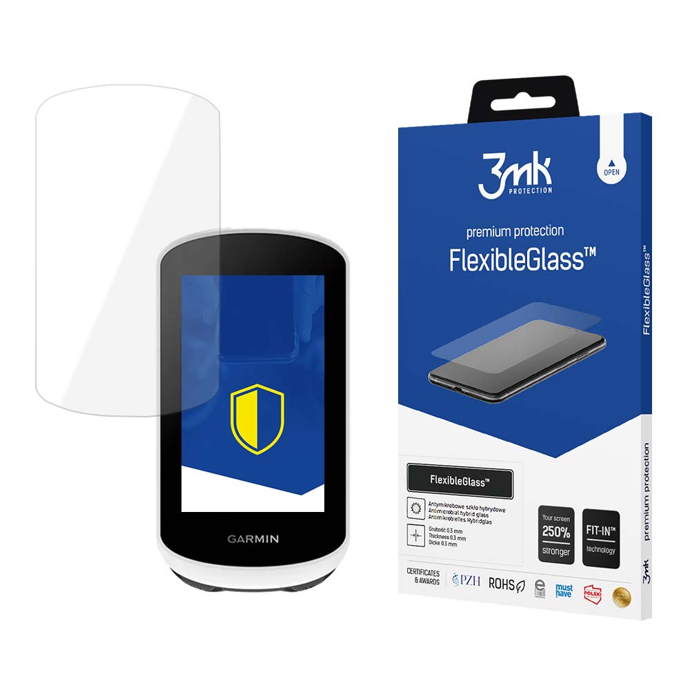 3mk FlexibleGlass™-hybridglas till Garmin Edge Explore 2