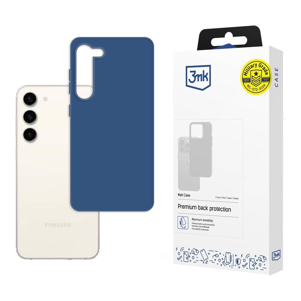 Samsung Galaxy S23 Plus – 3mk matt skal i färgen blåbär