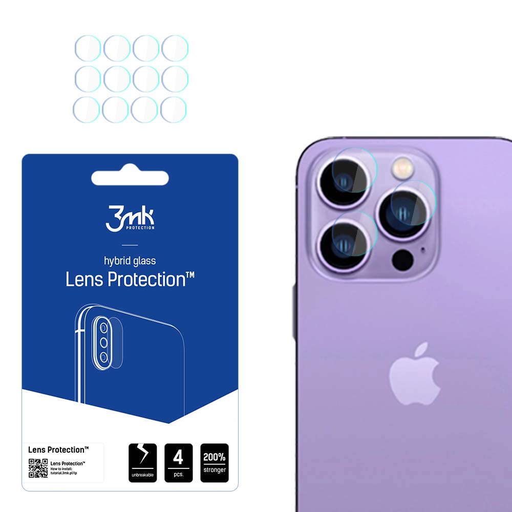 Kameraglas till iPhone 14 Pro Max / 14 Pro 7H – Linsskydd för 3mk-serien