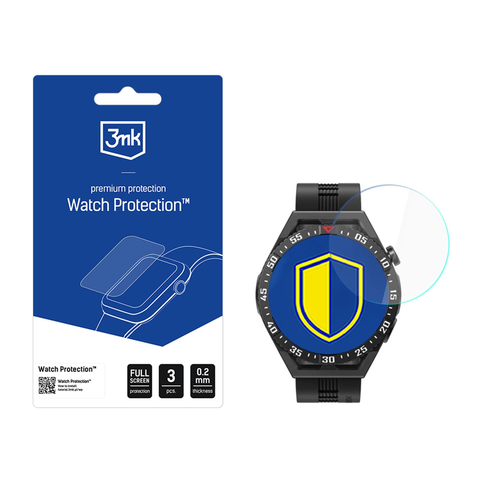 3mk Watch Protection FlexibleGlass hybridglas till Huawei GT 3 SE 46 mm