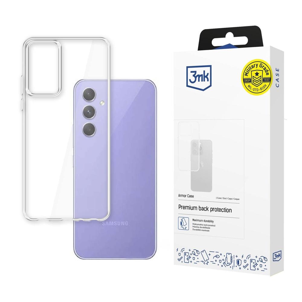 Skal till Samsung Galaxy A54 5G, serien 3mk Armor Case – transparent