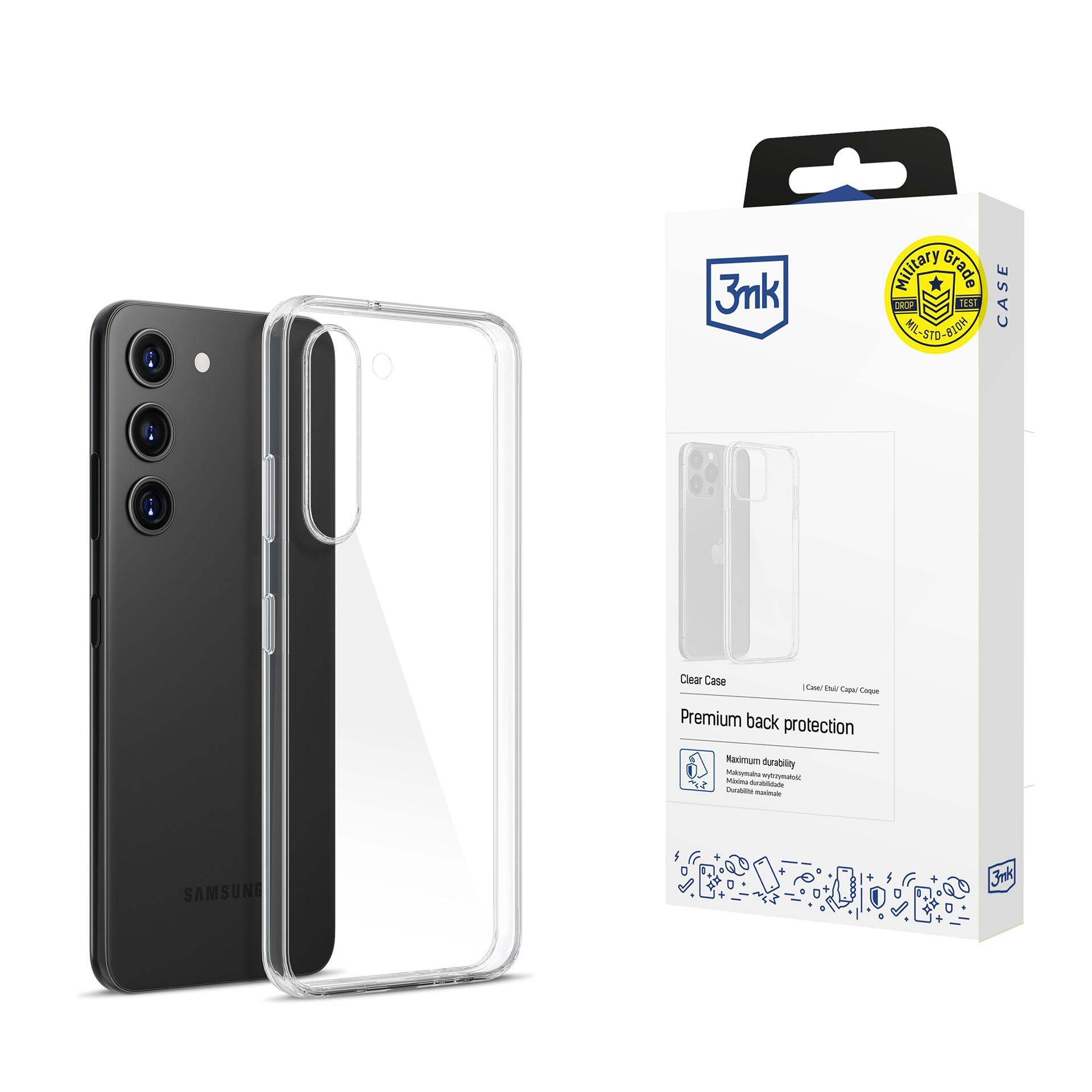 3mk genomskinligt skal till Samsung Galaxy S23 5G – transparent