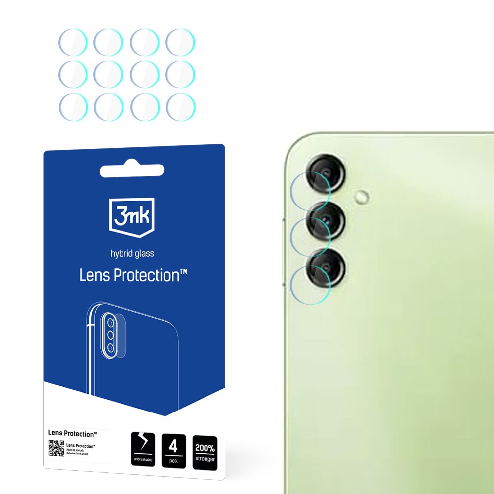 3mk Lens Protection™ hybridkameraglas för Samsung Galaxy A14 / A14 5G