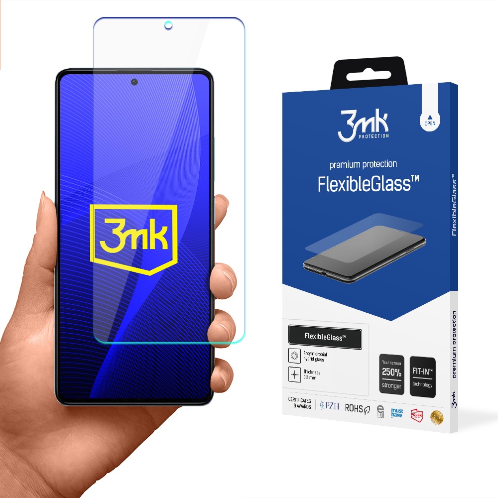 Härdat glas till Xiaomi Redmi Note 12 Hybrid Flexi 7H-serien 3mk FlexibleGlass