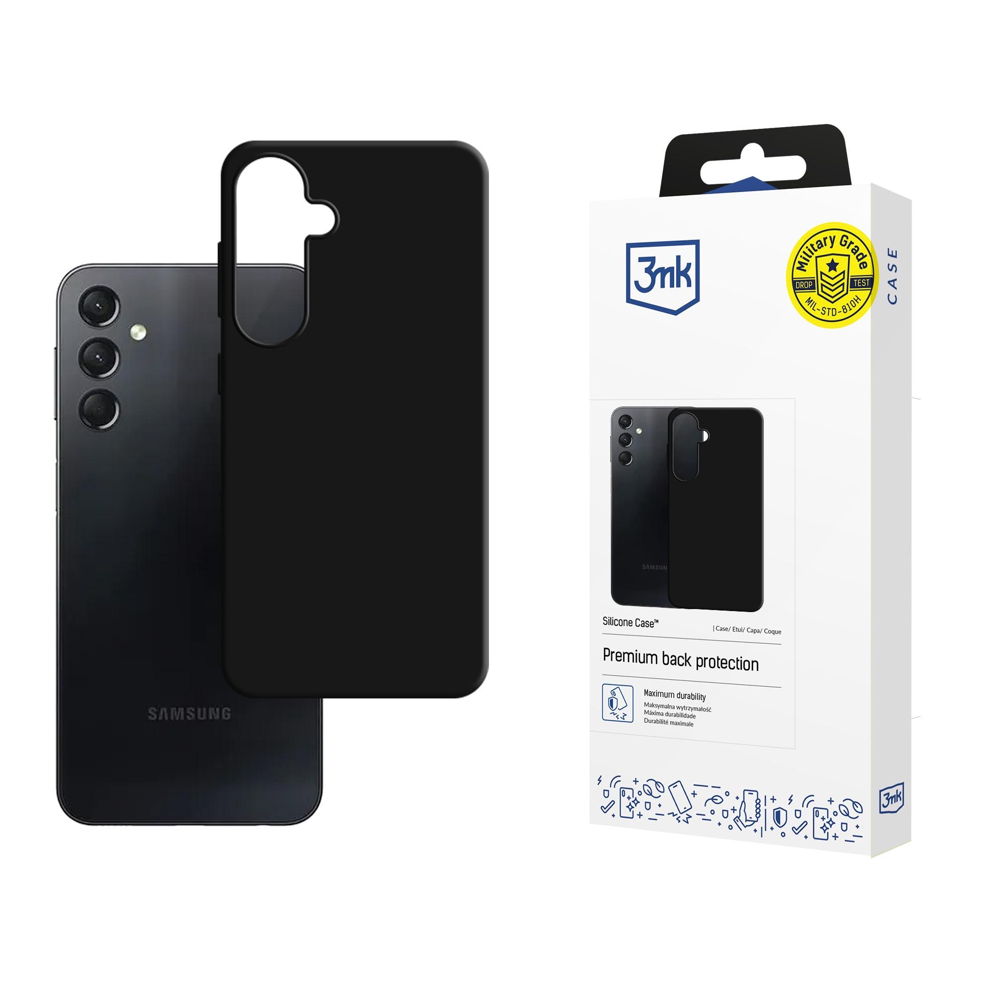 3mk silikonfodral till Samsung Galaxy A24 4G – svart