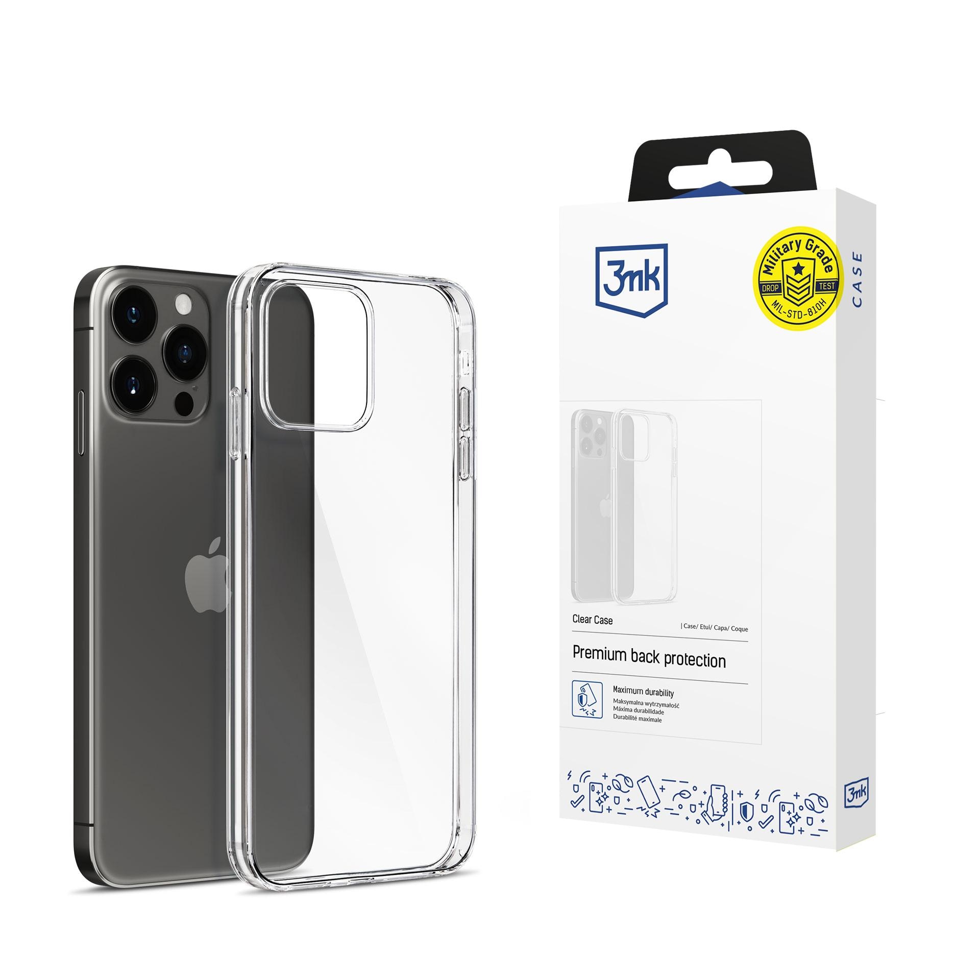 Apple iPhone 15 Pro Max – 3mk genomskinligt skal