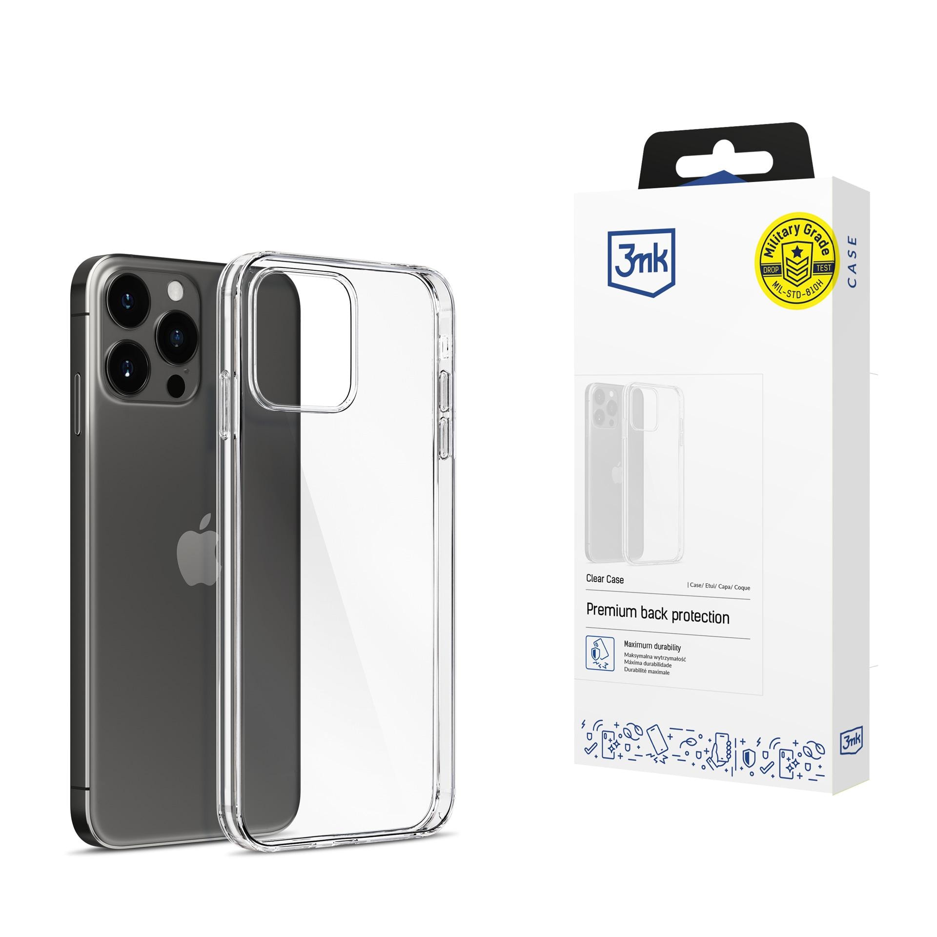 Apple iPhone 15 Pro – 3mk genomskinligt skal