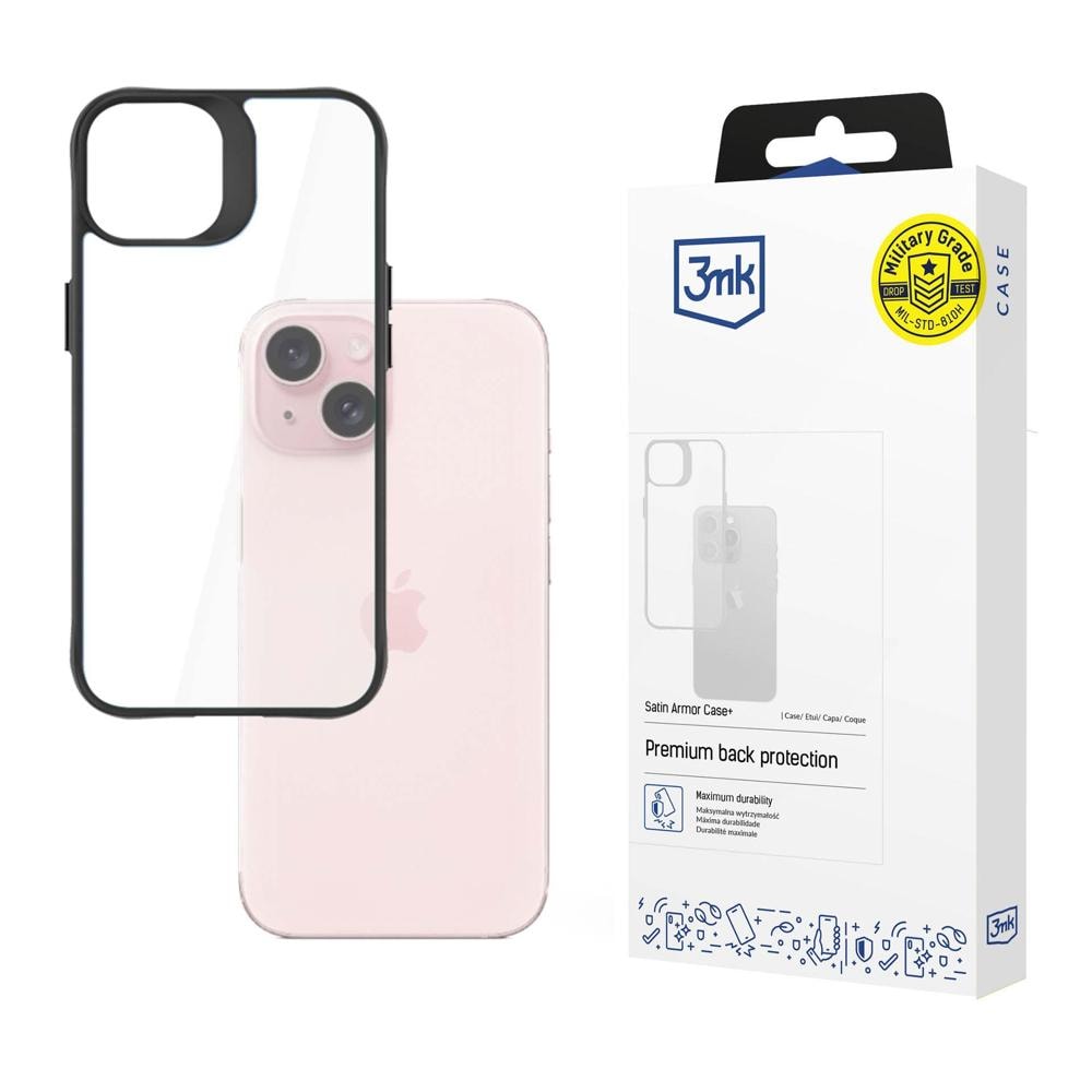 Apple iPhone 15 Plus – 3mk Satin Armor-skal+