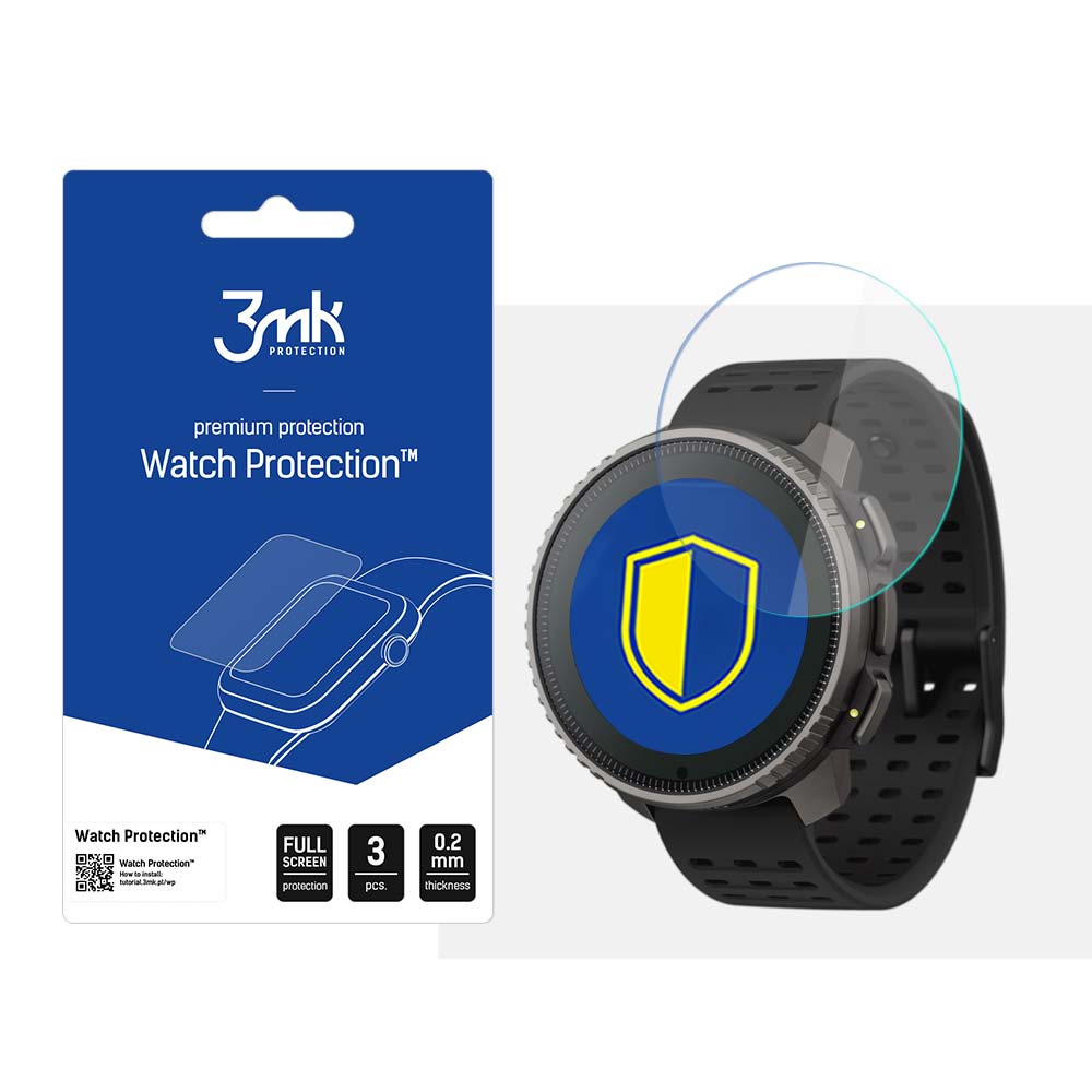 3mk Watch Protection™ v. FlexibleGlass-hybridglas på Suunto Vertical Titanium Solar