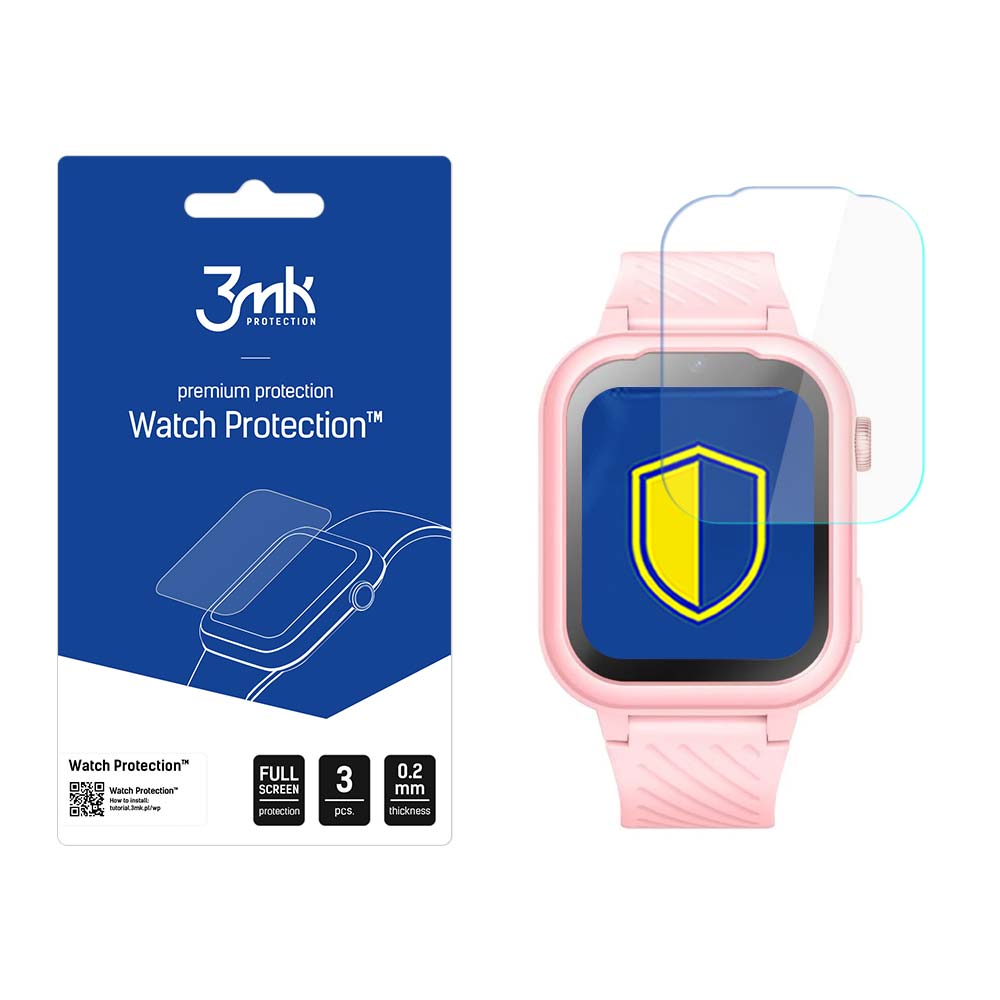 3mk Watch Protection™ mot FlexibleGlass-hybridglas på Garett Kids Essa