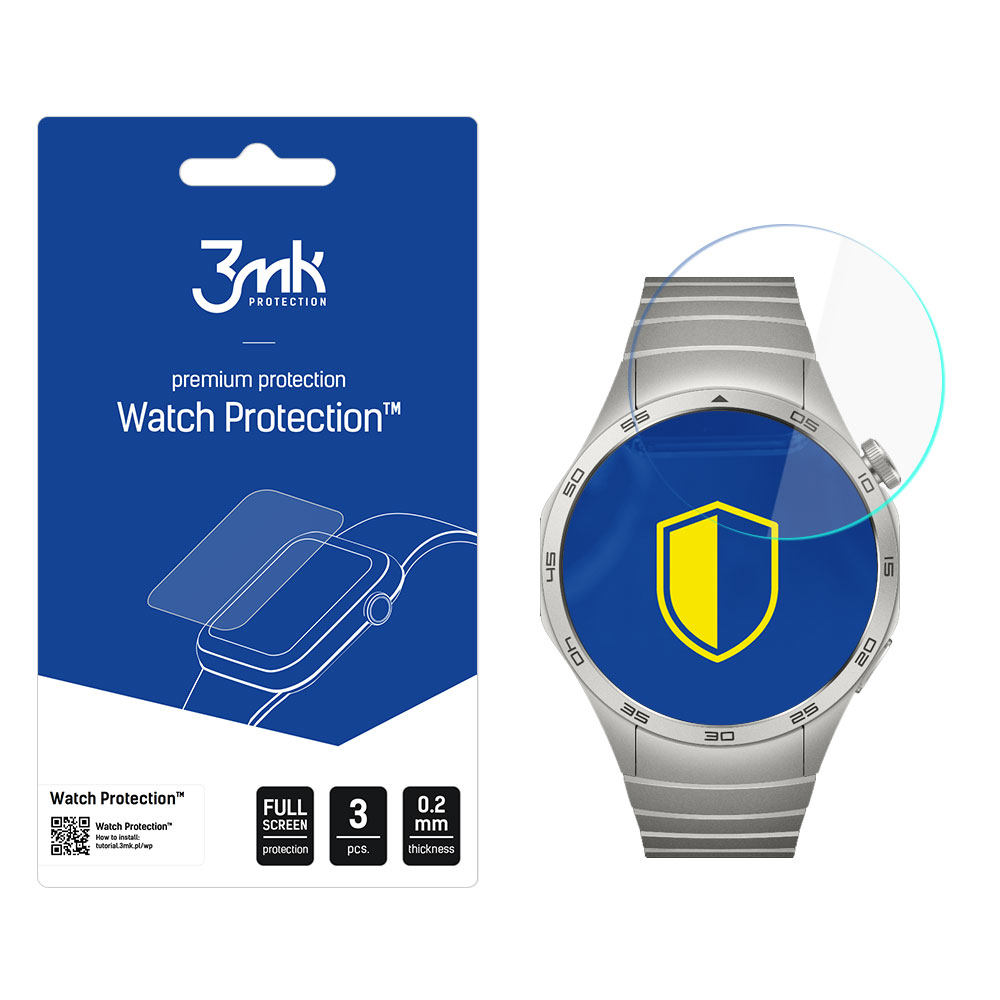 Hybrid Glass 3mk skärmskydd FlexibleGlass för Huawei Watch GT 4 46 mm