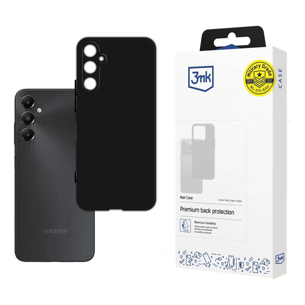 3mk matt skal till Samsung Galaxy A05s – svart