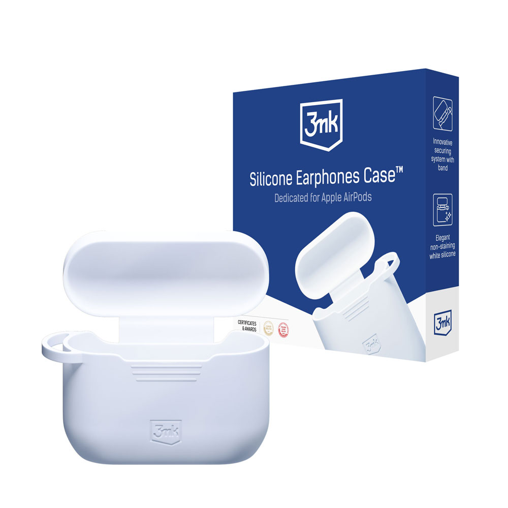 3mk silikonfodral för AirPods Pro / AirPods Pro 2 – vitt