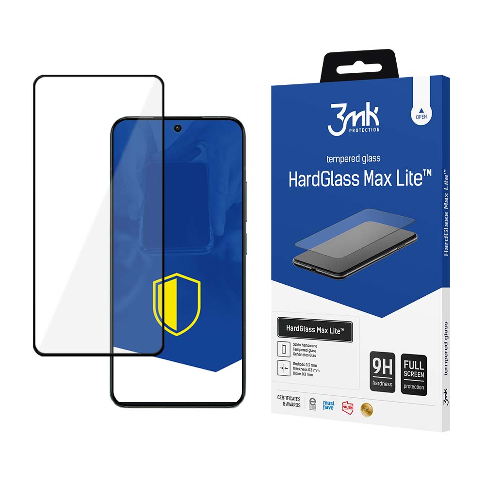 9H 3mk HardGlass Max Lite™-glas på Xiaomi 14