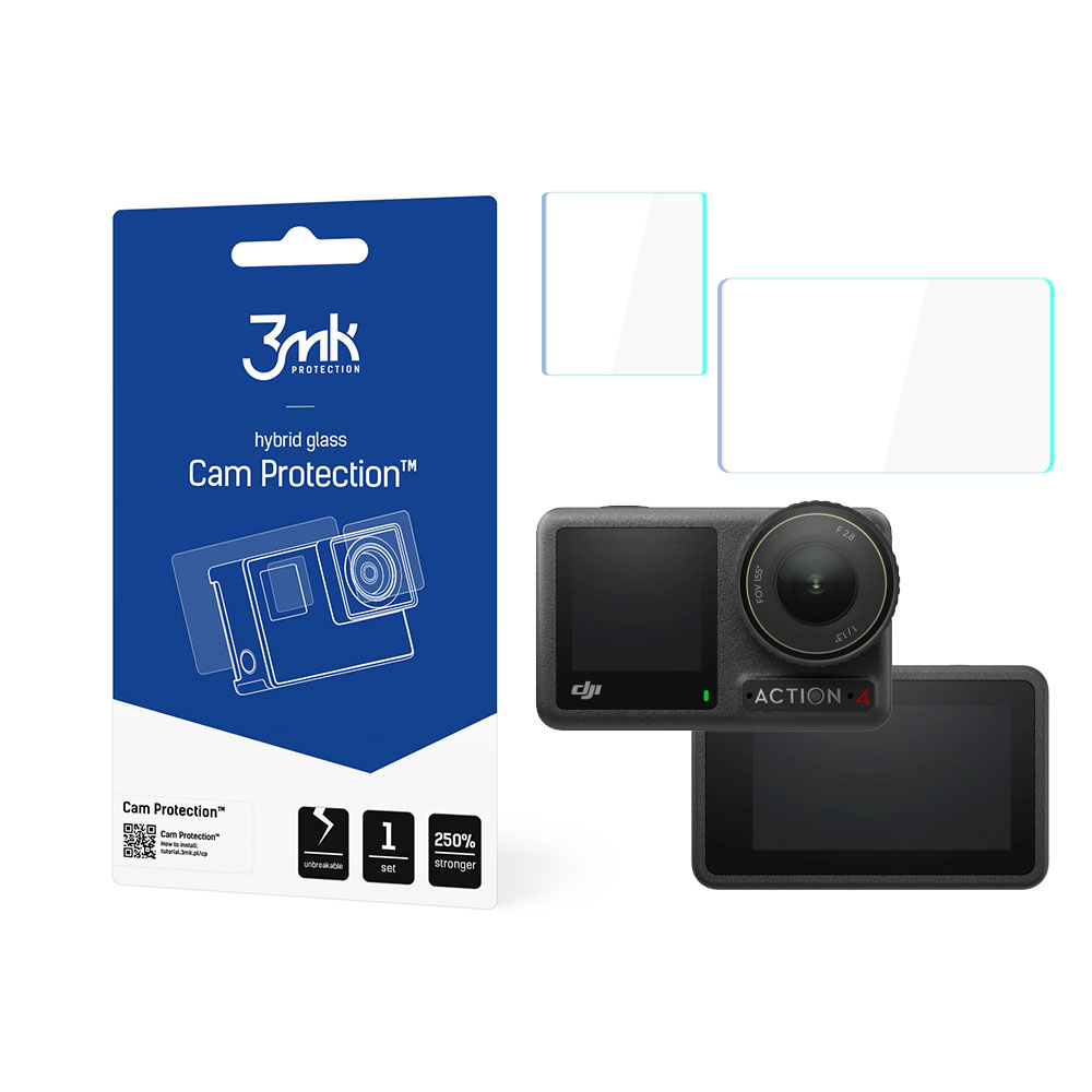 3mk Cam Protection skyddsglas för DJI Osmo Action 4