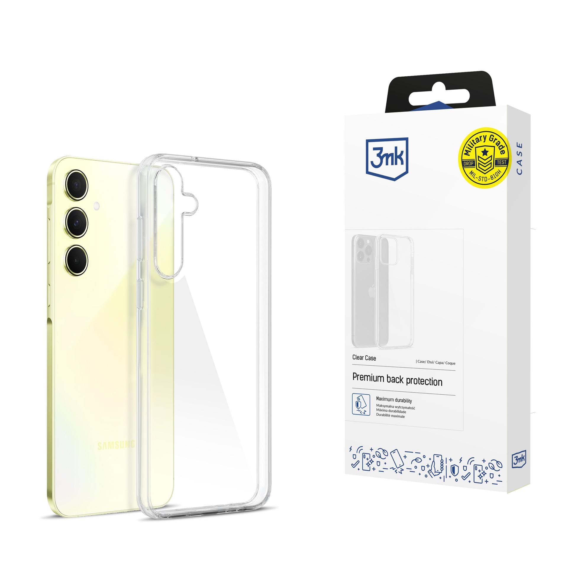 3mk genomskinligt skal till Samsung Galaxy A55 5G – transparent