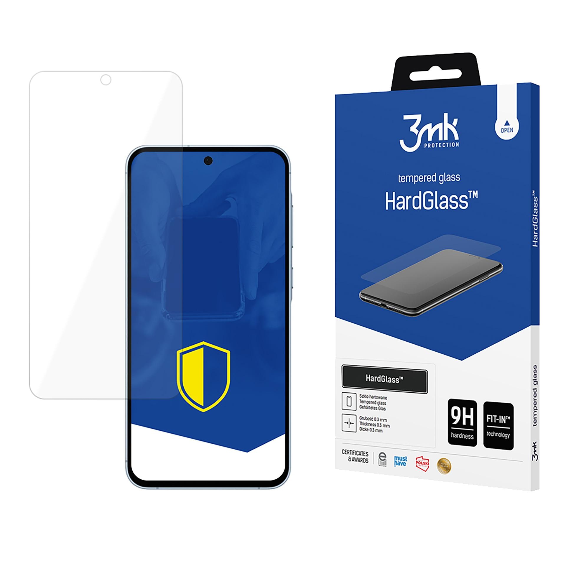 9H 3mk HardGlass™-glas till Samsung Galaxy A55 5G