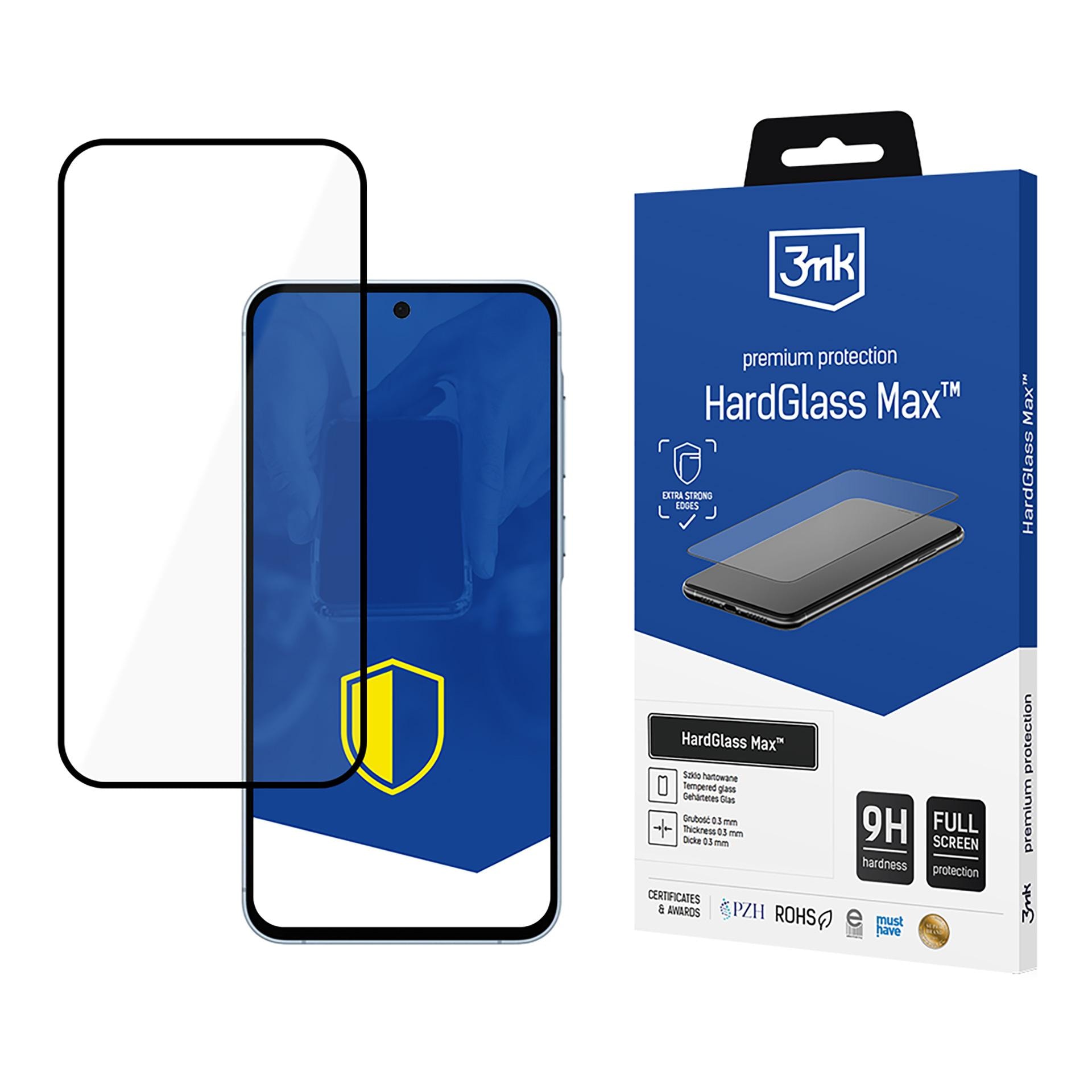 9H 3mk HardGlass Max™-glas till Samsung Galaxy A55 5G
