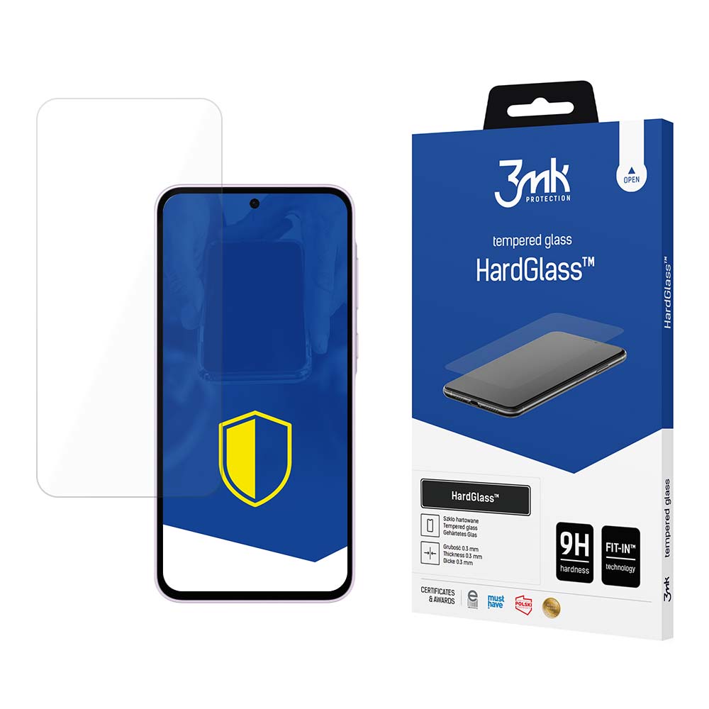 Härdat glas 9H 3mk HardGlass™ till Samsung Galaxy A35 / A55 5G