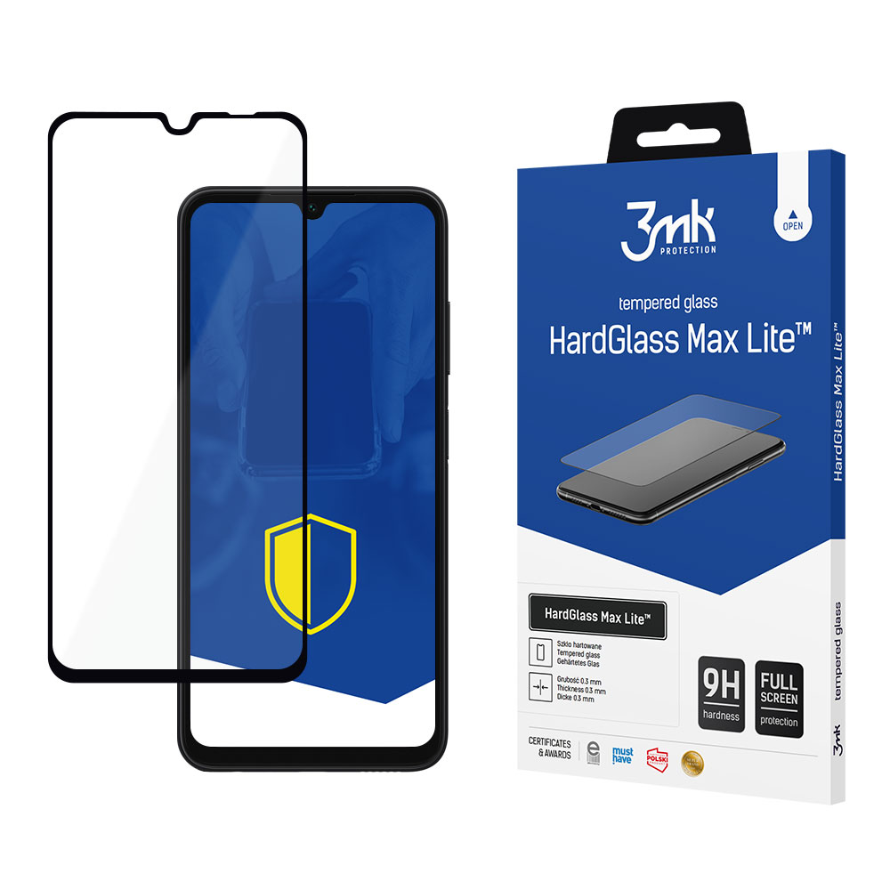 9H 3mk HardGlass Max Lite™-glas till Samsung Galaxy A05s
