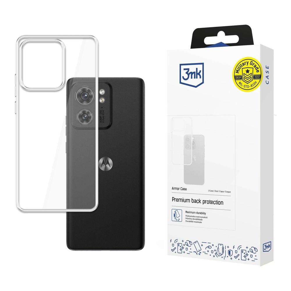 3mk Armor-fodral till Motorola Edge 40 – genomskinligt