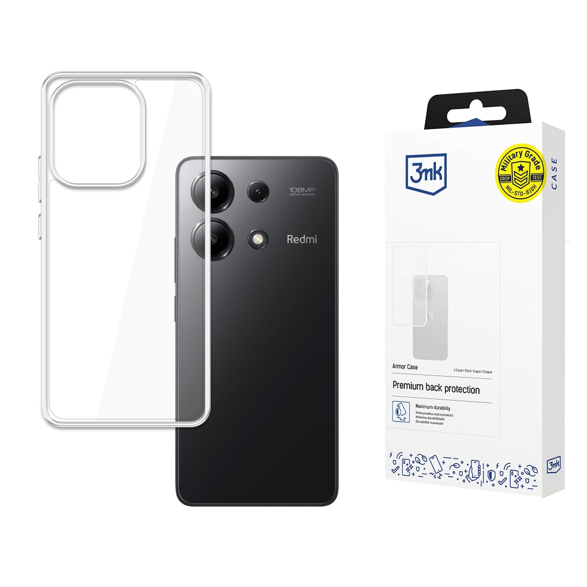 3mk Armor-skal för Redmi Note 13 4G – genomskinligt