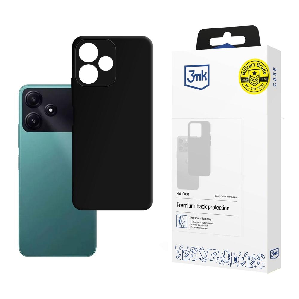 3mk matt skal till Xiaomi Poco M6 Pro 5G – svart