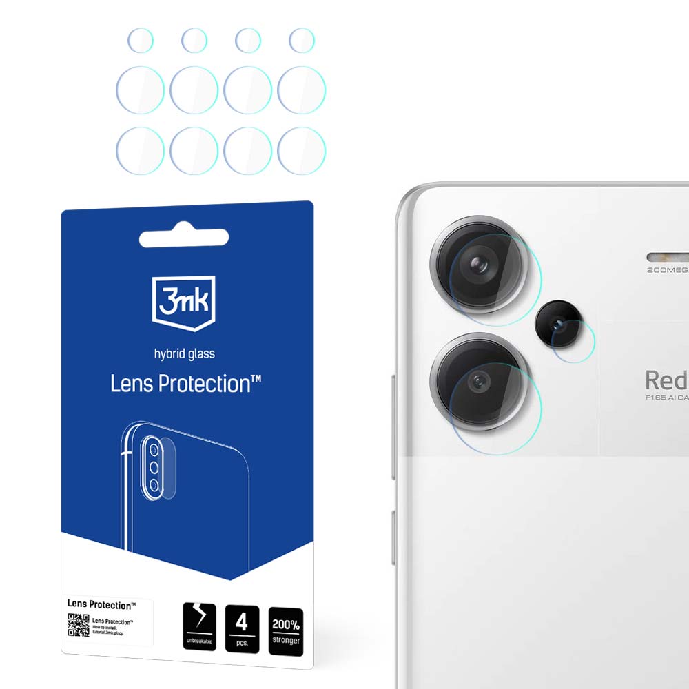 3mk Lens Protection™ hybridkameraglas till Xiaomi Redmi Note 13 Pro+