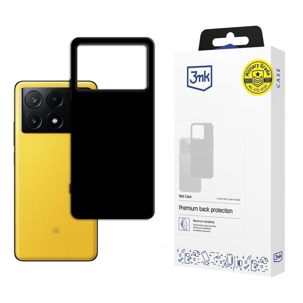 3mk matt skal till Xiaomi Poco X6 Pro 5G – svart