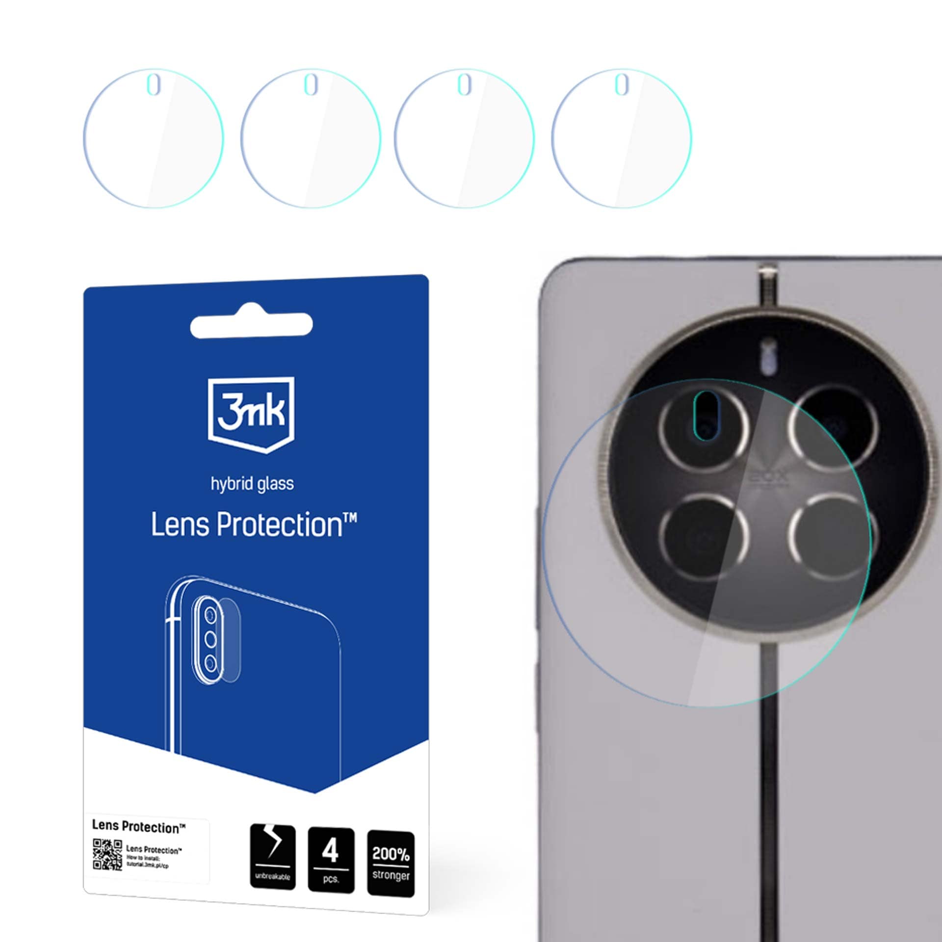 3mk Lens Protection™ hybridkameraglas för Realme 12 Pro och 12 Pro+