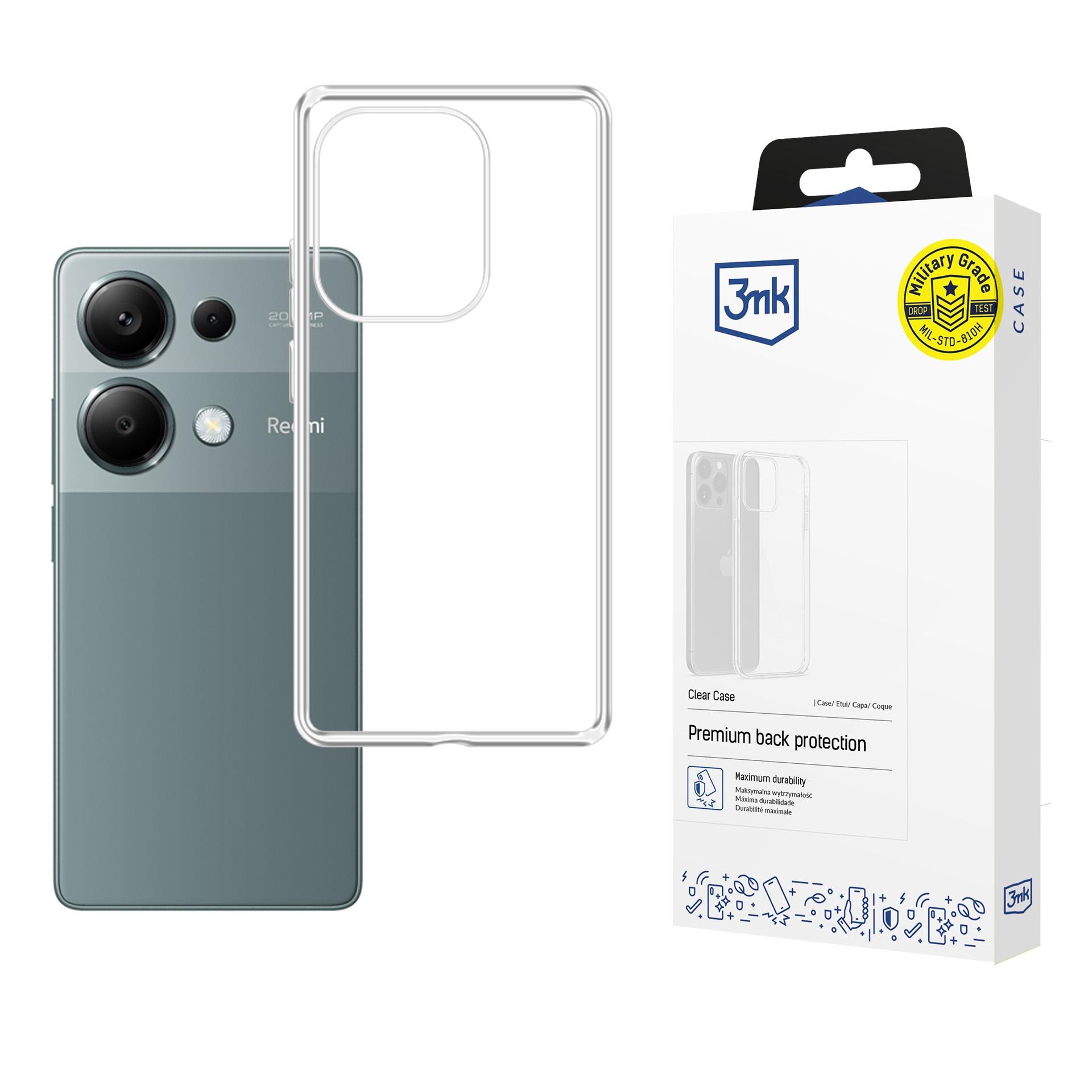 3mk genomskinligt skal till Xiaomi Redmi Note 13 Pro 4G – transparent