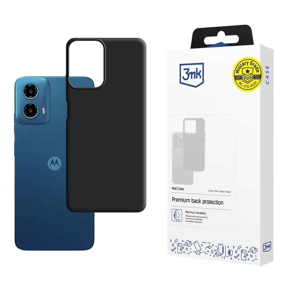 3mk matt skal till Motorola Moto G34 5G – svart