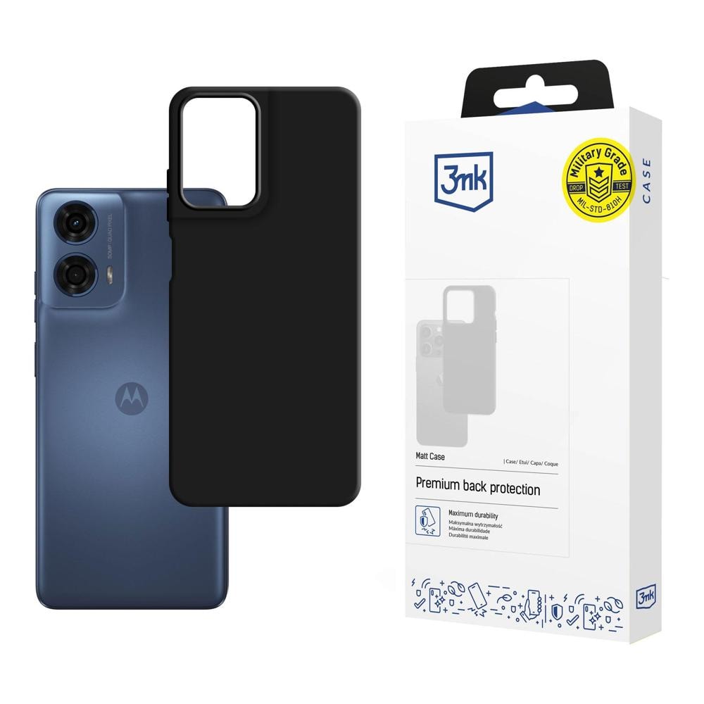 3mk matt skal till Motorola Moto G24 Power – svart